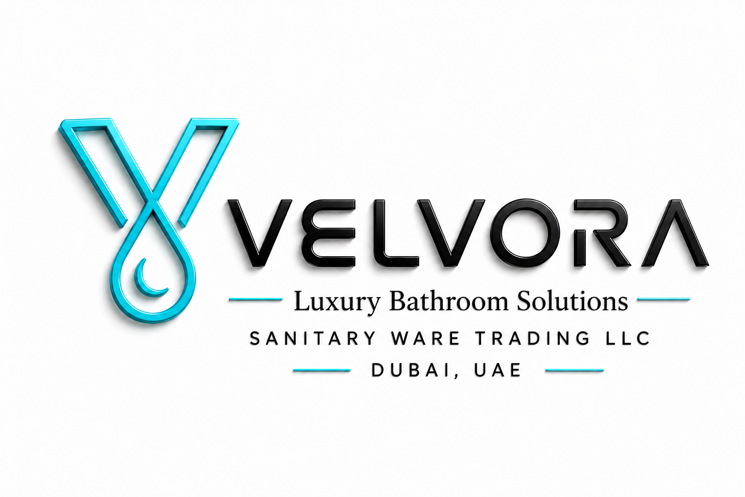 Velvora — Sanitary Ware Trading LLC. Luxury Bathroom Solutions. Dubai, UAE.